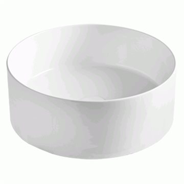Lavabo Mate Ø400 fritstående porcelæns badvask - hvid